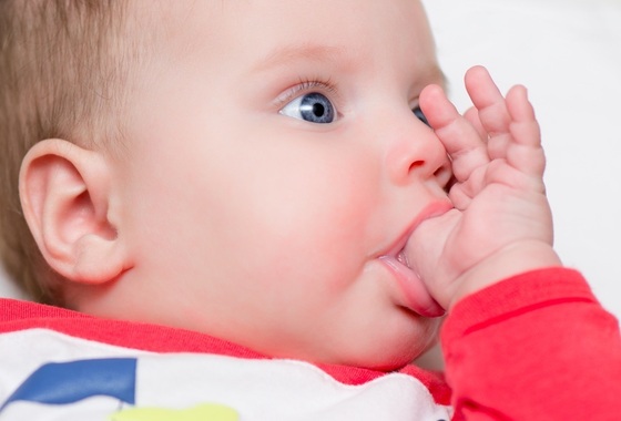 Bebê chupando o dedo - foto: Denniro/ShutterStock.com